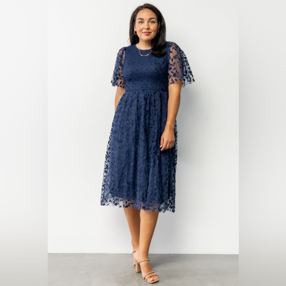 Baltic Born Size L  Navy Dress. Pre Owned Never Worn. Current Season. MSRP $89